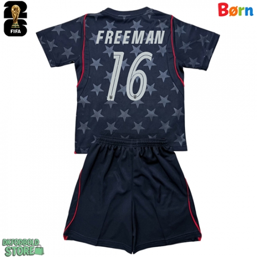 Forente stater Alex Freeman #16 Replika Babytøj Udebanesæt Børn VM 2026 Kortærmet (+ Korte bukser)